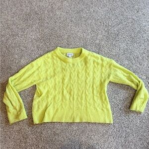 Evereve Lemon Cable Knit Sweater